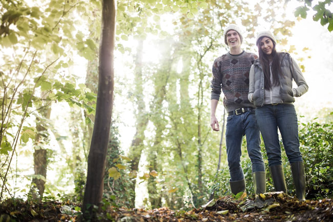 Couple in the forest