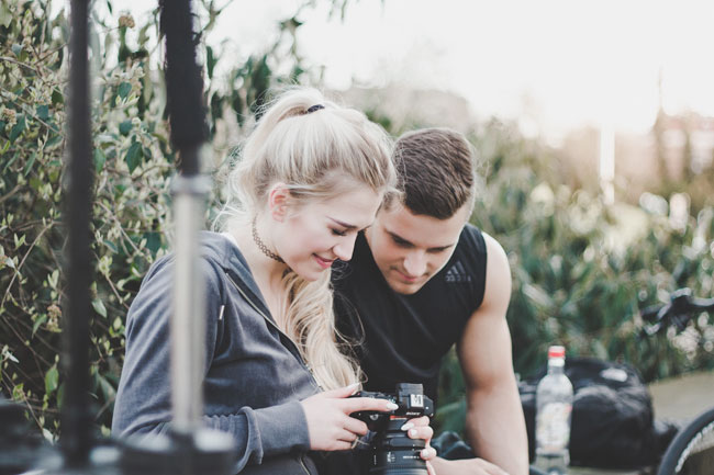 Guy and photographer
