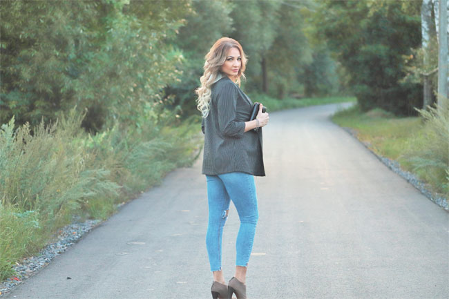 Girl on the road