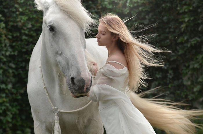 Girl and horse