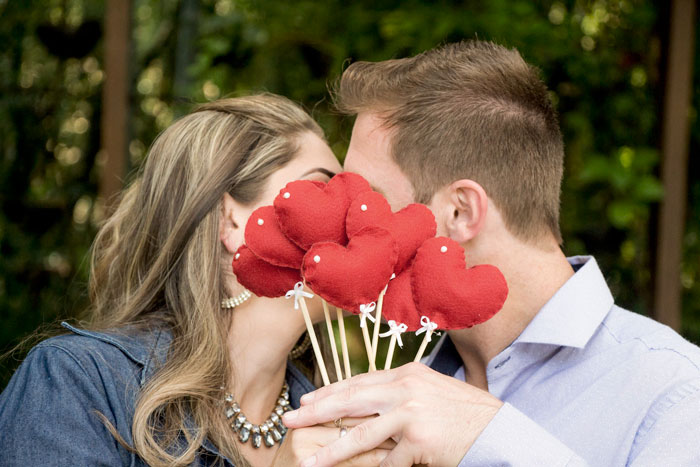 Hearts in kisses