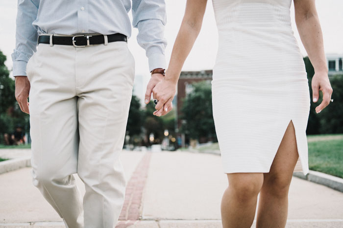 Holding hands