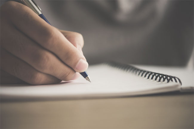 Write a letter by hand