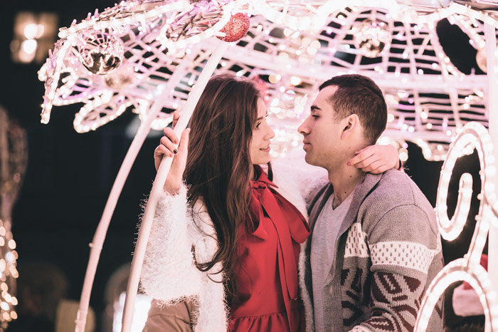 couple under an umbrella